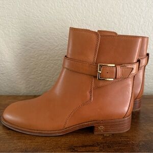 Tory Burch Tan Leather Ankle Boots -Size 8